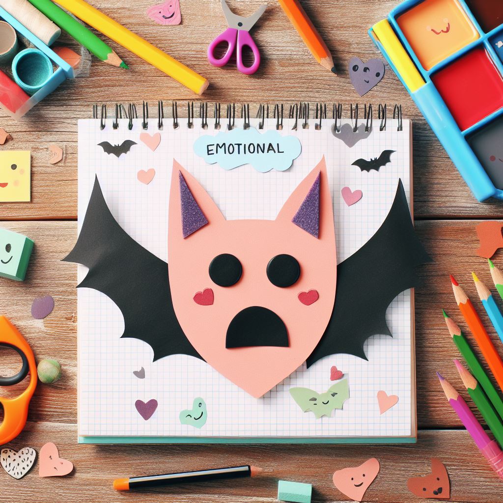 Here's an easy bat craft preschool kids will love!