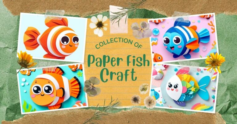 Super Cute Printable Paper Fish Craft for Preschoolers!
