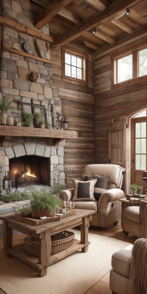The Rustic Living Room