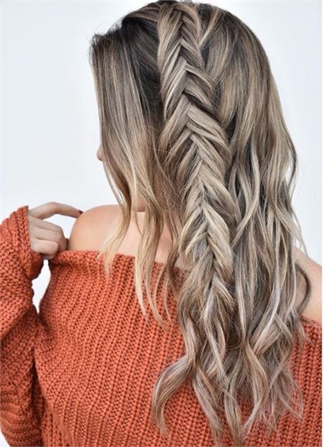 Fishtail braid ponytail